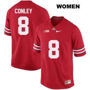 Women's NCAA Ohio State Buckeyes Gareon Conley #8 College Stitched Authentic Nike Red Football Jersey WN20R26OR